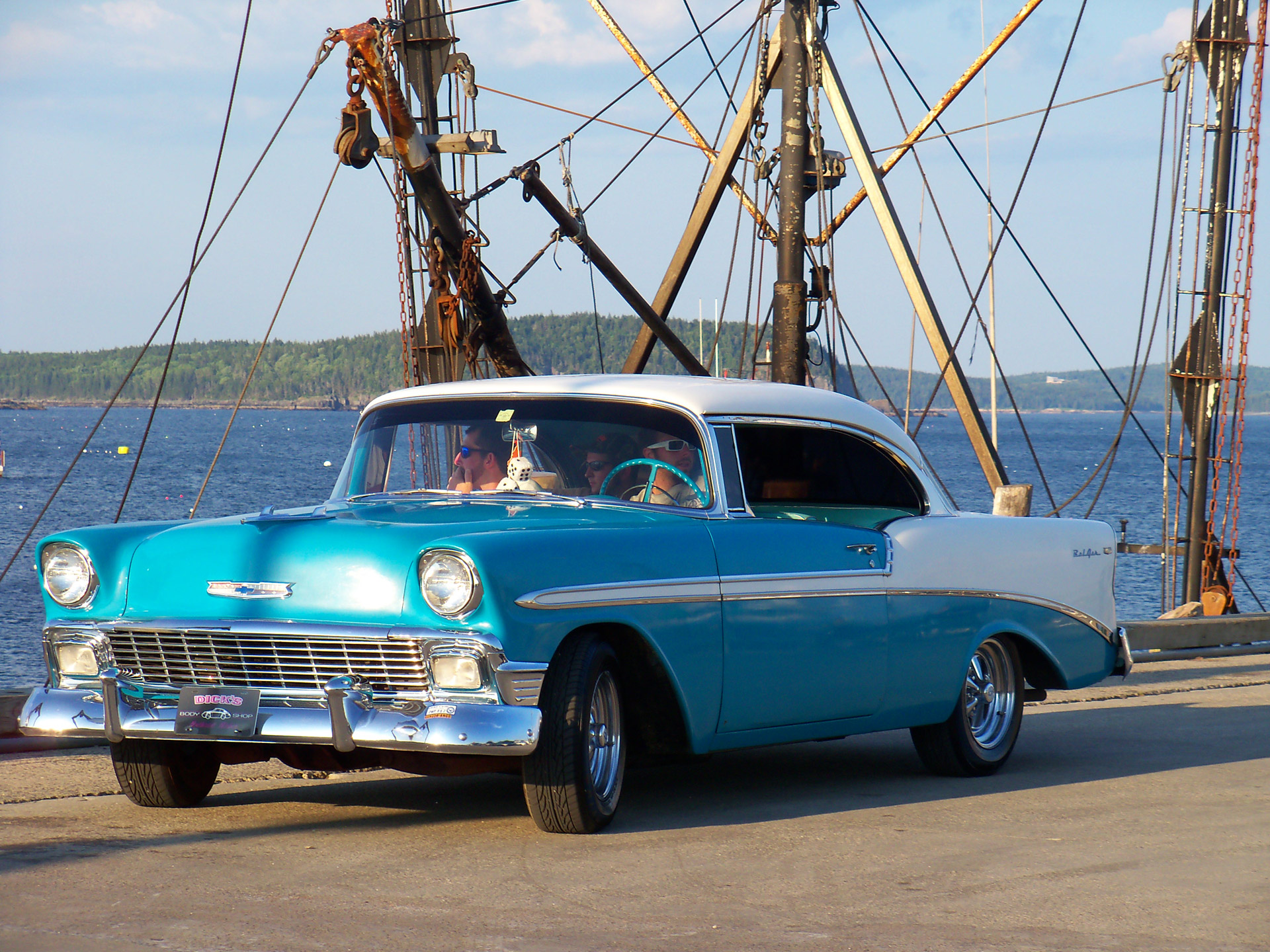 Classic blue Cadillac